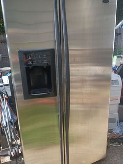 Stainless side by side refrigerator