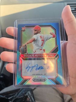 Jo Adell Panini Prizm Rookie Autograph Card & Aaron Judge 2022 Card
