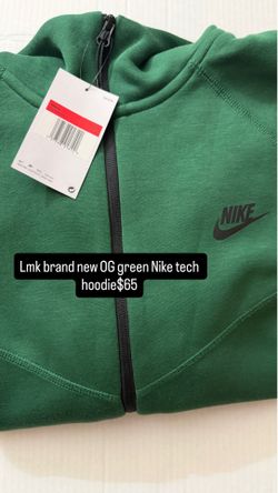 Green brand new Nike tech hoodie