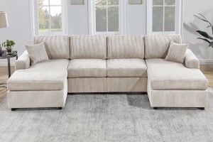 Ivory sectional sofa brand New