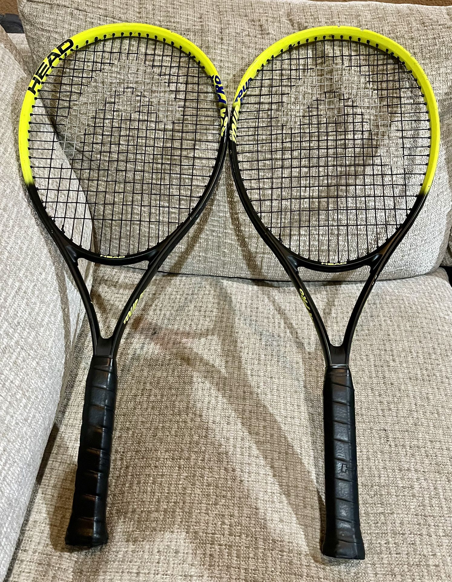 HEAD Tour Pro Tennis Racquets Lot Of 2 - 4 3/8