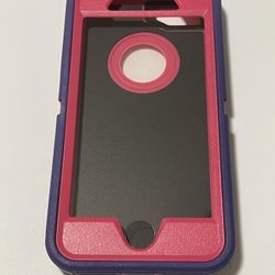 For Iphone SE , IPhone 7/8 Full Cover Case With Built In Screen Protector Purple / Pink 
