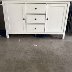 White Wood TV Stand