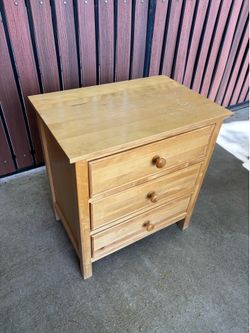 Wooden nightstand