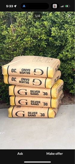 100lb silver Sand (4 bags)