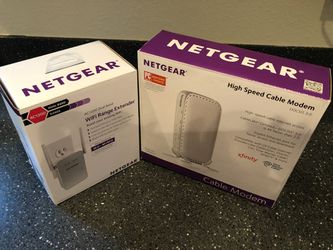 Netgear High Speed Modem and WiFi Range Extender