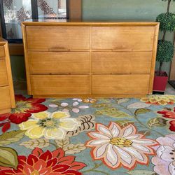 Gorgeous 1960 Mid Century  Doblue Dresser walnut Dovetail And Stand 