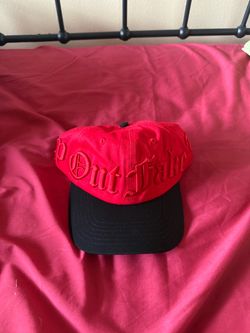 Keep Out Fake Love Red and Black SnapBack