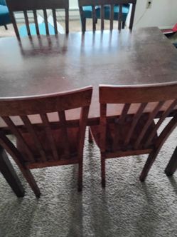 Wooden table set
