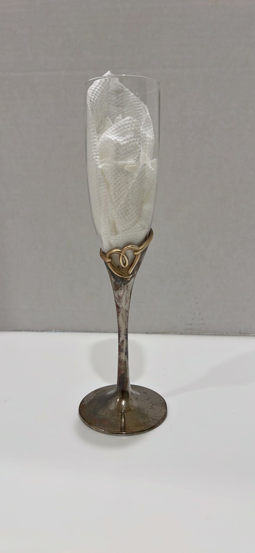 Lenox Forevermore Flute Champaign Glass Silverplated