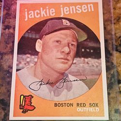 JACKIE JENSEN 1959 Topps #400 Baseball Card