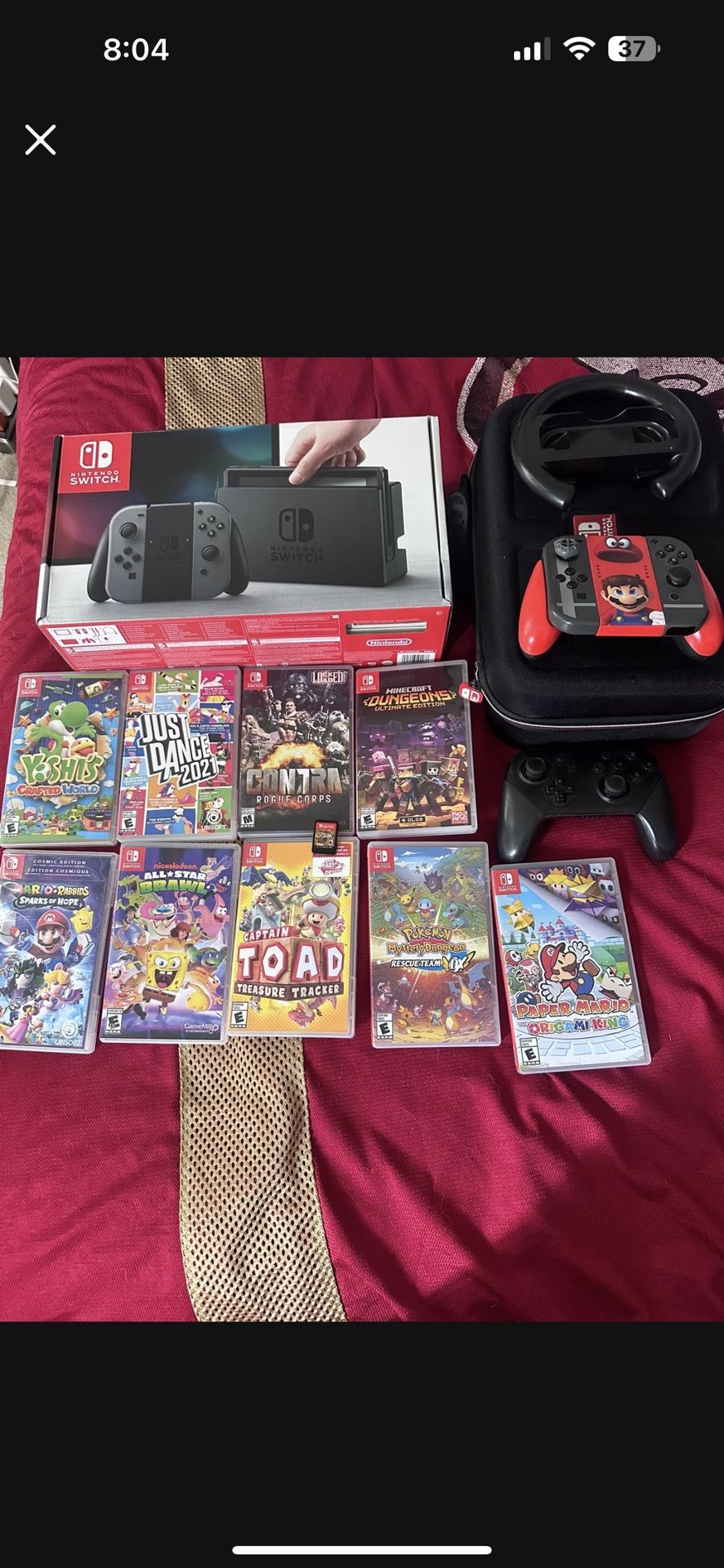 Nintendo Switch And Games Read Description
