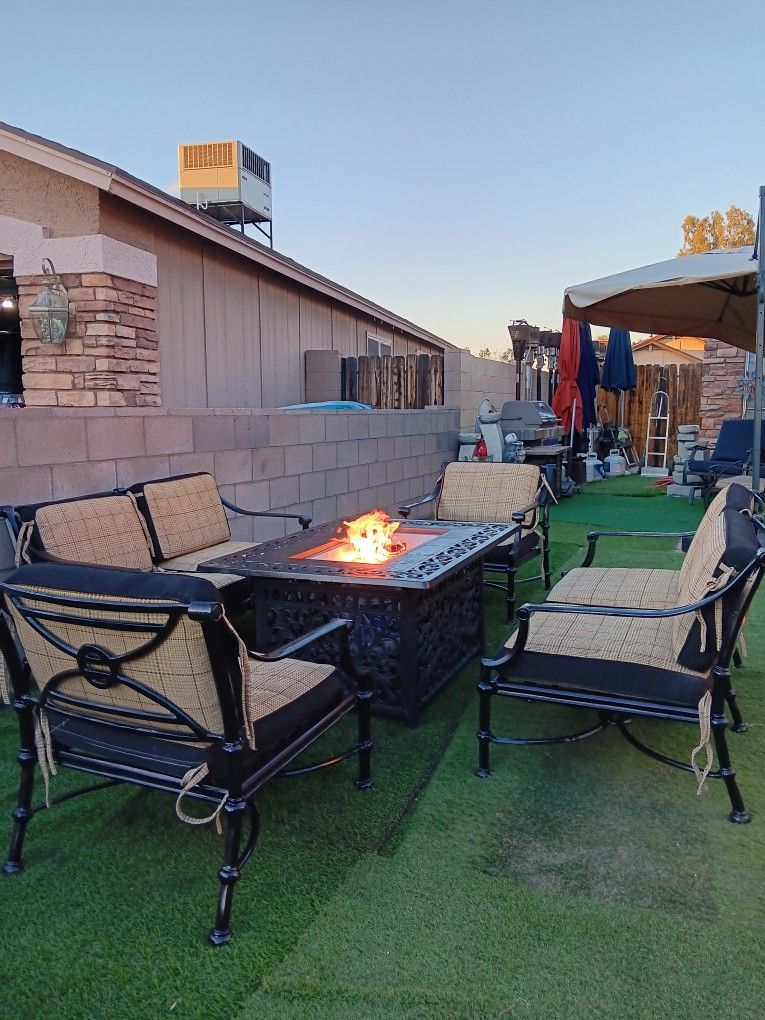 Beautiful Patio Furniture Iron Heavy