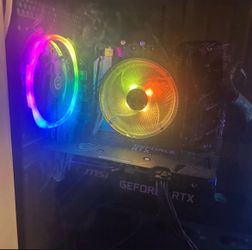 Gaming pc and mafia bike