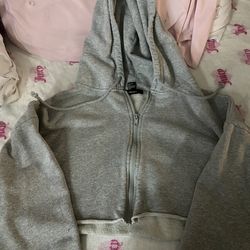 Old Forever21 Cropped Zip Up