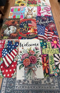 New Seasonal Garden Flags
