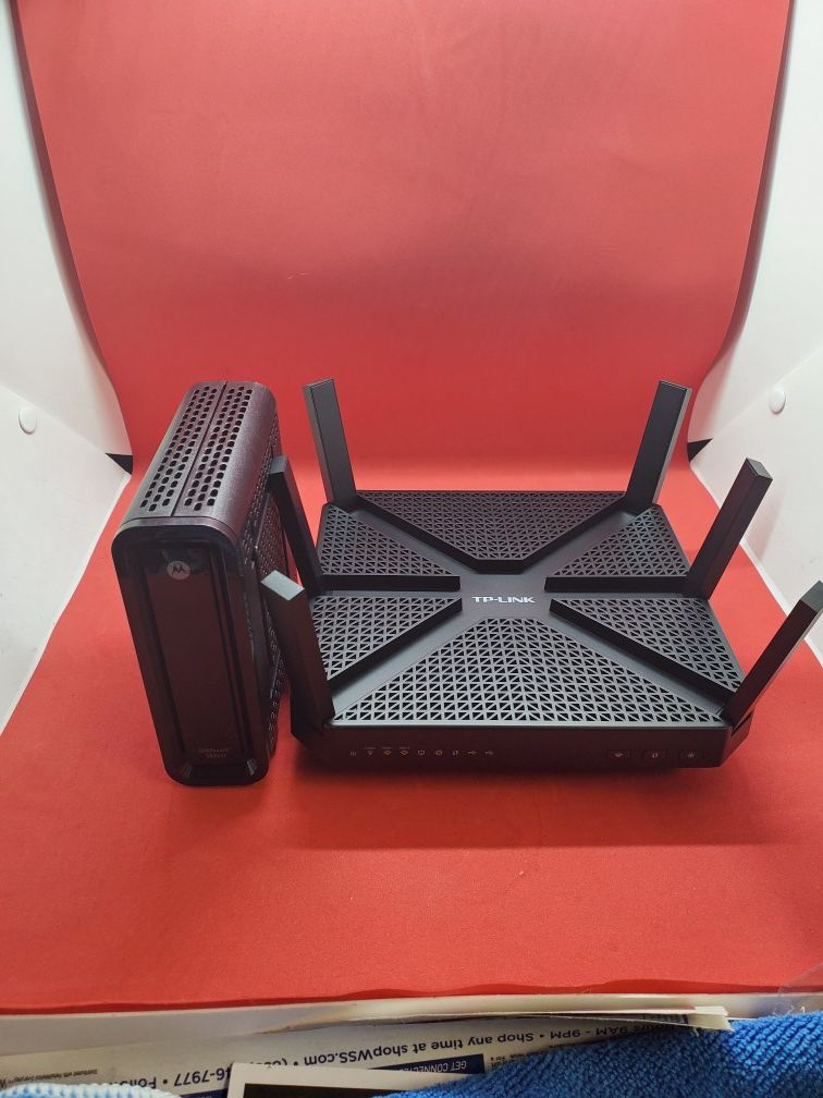 Router y módem modificado