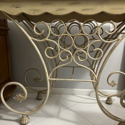 Wine Rack Console Table