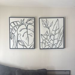 2 Black& white Canvas’