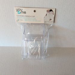 Covered Perch Cup For Pet Birds