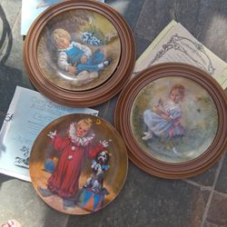 J.M. McClelland Collectable Plates With COA