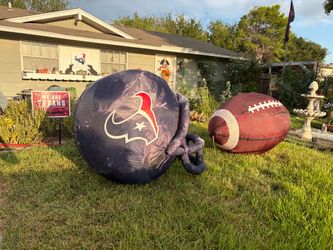 Houston Texan helmet blowup
