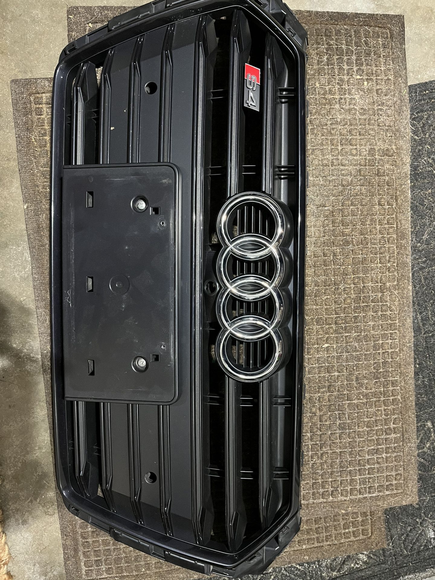 OEM B9 Audi s4 matte black optics package grill
