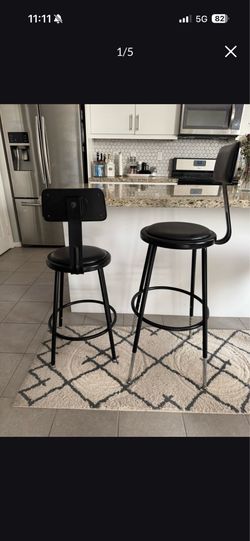 Metal adjustable barstools