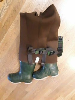 New Men Kobuk Brown Neoprene Fishing/Hunting Wader Felt Sole Size