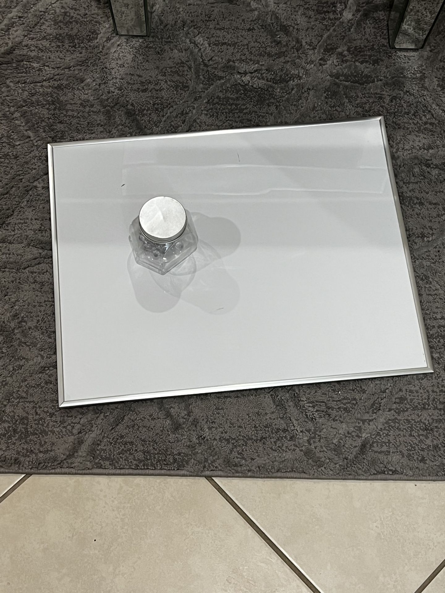 Dry Erase Board With Magnet Holders