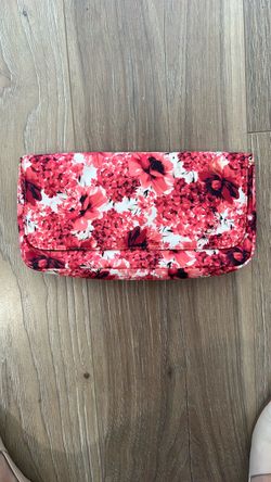 White House Black Market Floral Clutch Bag