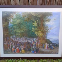 Jan Brueghel Framed Print 48" X 38" Sermon on the Mount 1598 *40.00 Firm* Home Decor Artwork 