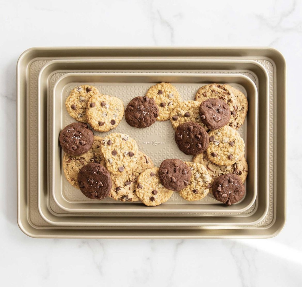 Nordic Ware 3 Piece Nonstick Baking Sheet Set Brand New for Sale in