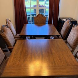 Solid Wood Dining Table Set 
