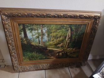 Vintage  oil painting