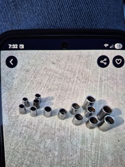 Craftsman Original USA mfr, 3/8 Dr Sockets Assorted