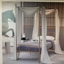 Four Post Canopy Bed Twin Size New