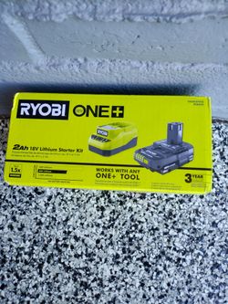 Battery and charger ryobi 18v