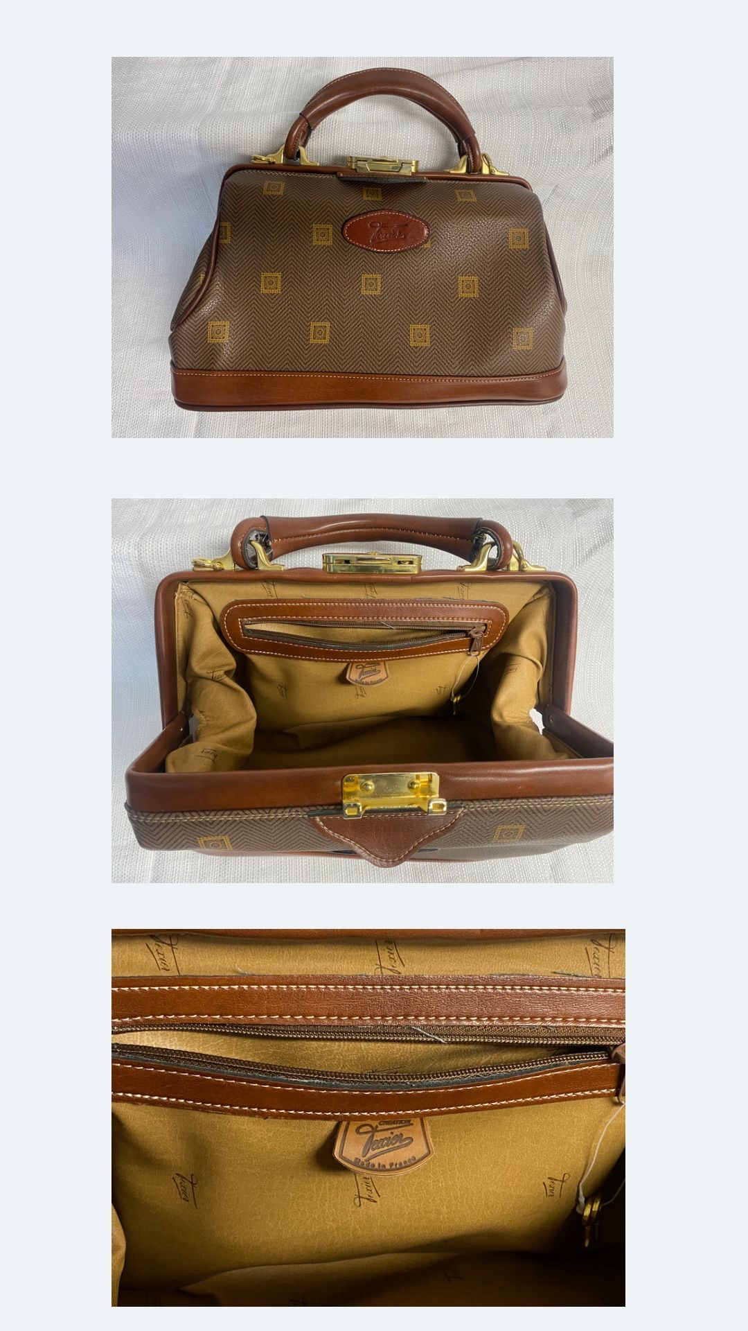 Texier French Brown Leather Bag