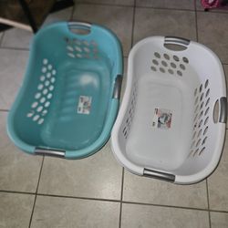 2  STERLITE LAUNDRY BASKETS $5 EACH