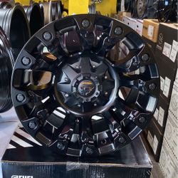 17” X9 10x114 Fuel wheels MT-BLK