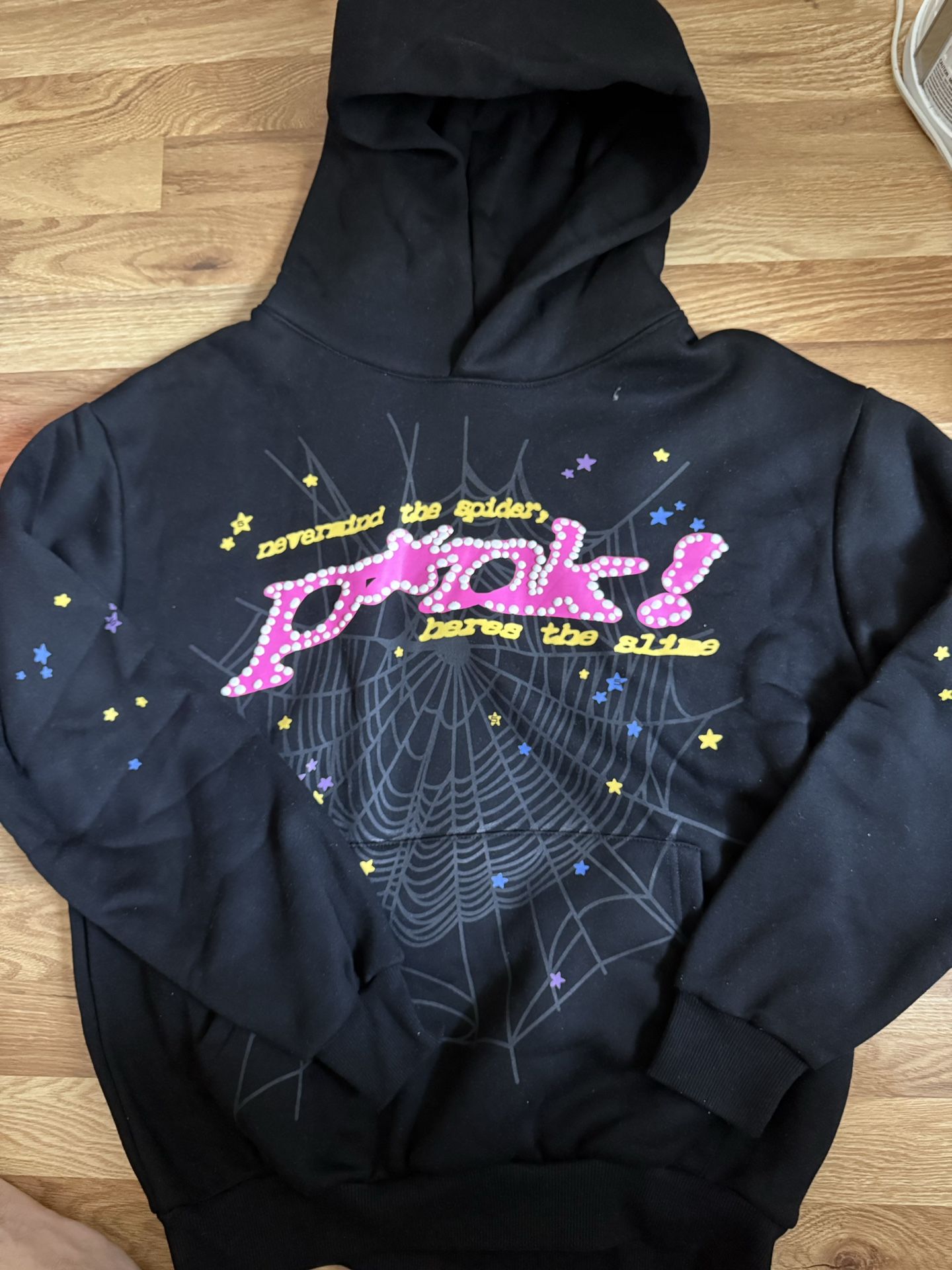 Sp5der “P*NK* OG Web Hoodie - Black