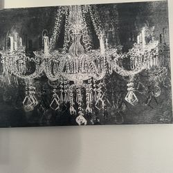 Elegant Chandelier Canvas – Light & Grace 🕯️