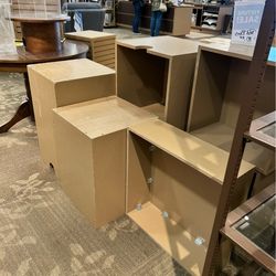 Display table, Risers, & ped bins