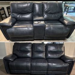 Reclining Leather Sofa & Loveseat