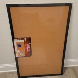 Quartet Framed Corkboard Bulletin Board 2' x 3' - NEW in Box