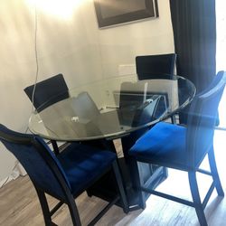 Cosmopolitan 5 Piece Navy Dining Set 