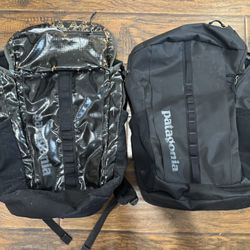 Two Patagonia Backpacks Black Color