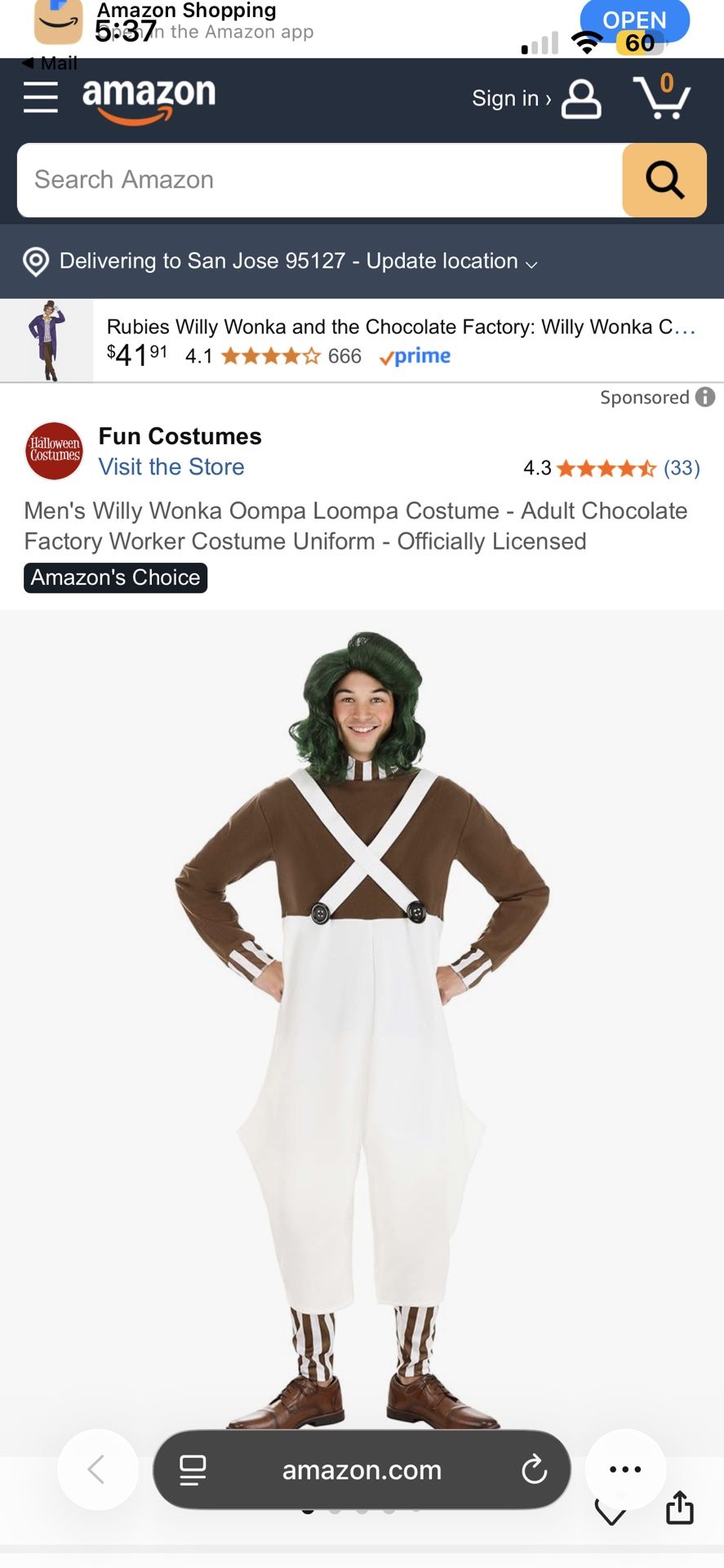 Oompa Loompa Costume