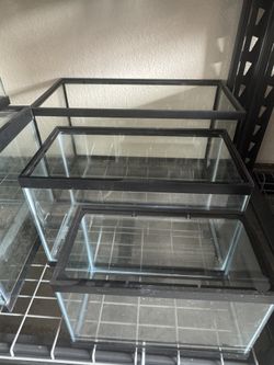 Fish Tanks For Sale. 2.5 Gallon, 5 Gallon, And A 10 Gallon Fish Tank Aquarium. 